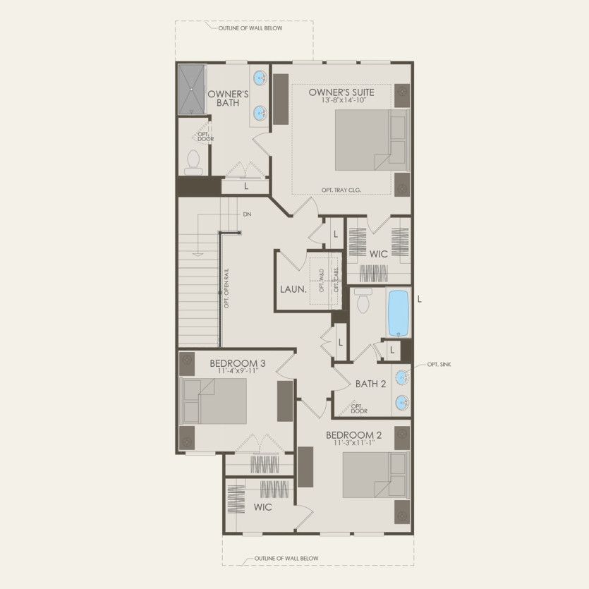 Second Floor 3 br / 2 ba
