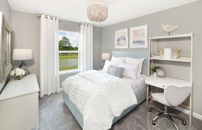 Spacious secondary bedroom with room to play.