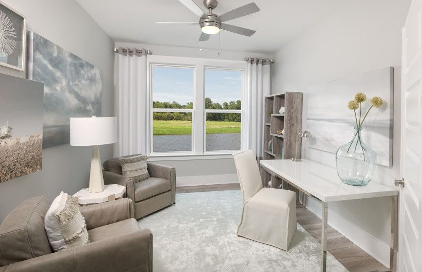 Use Flexible space for a study or task room.
