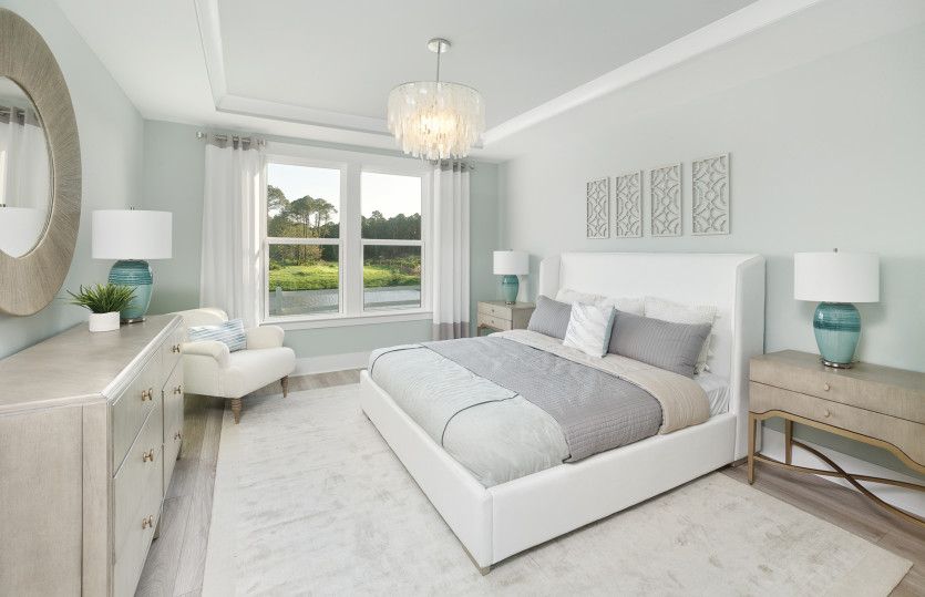 Luxurious bright Owner's Suite with optional tray ceiling.
