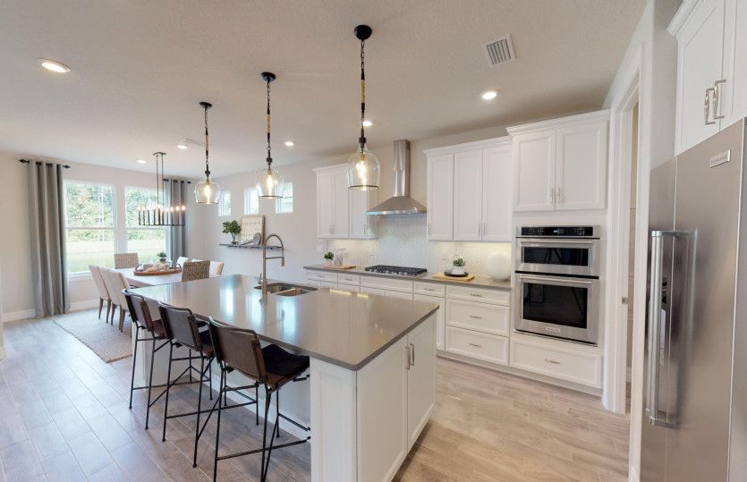 The spacious Kitchen with oversized island makes the Stellar unique