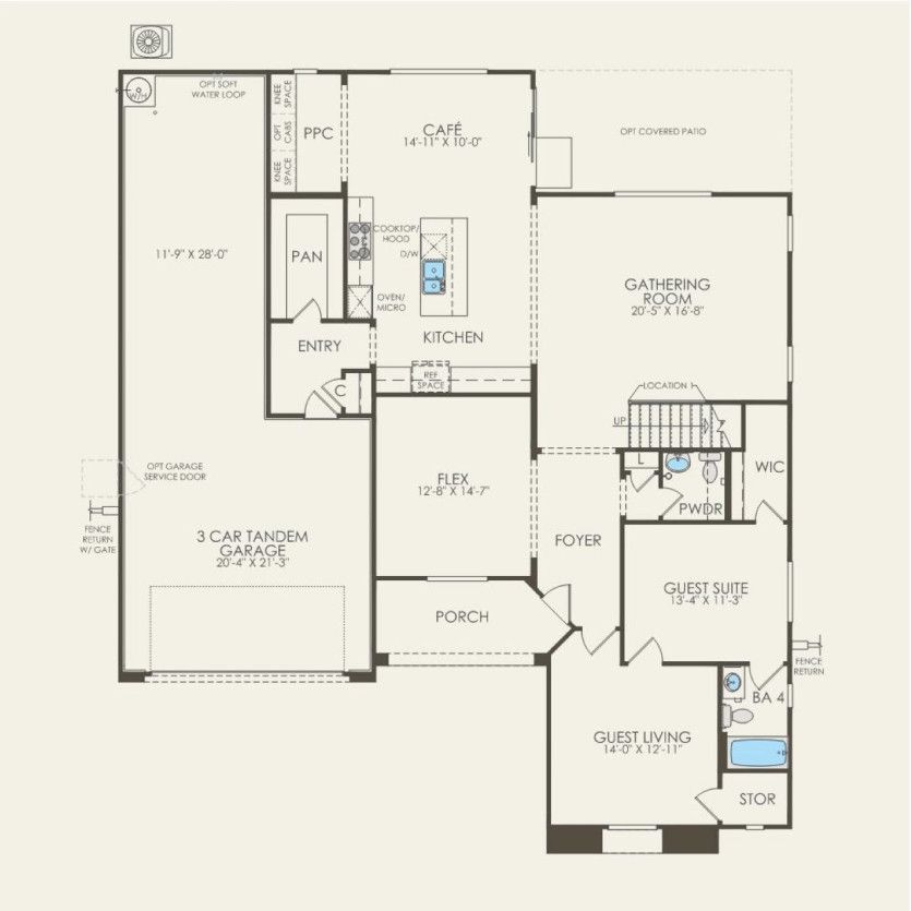 First Floor 6 br / 4 ba