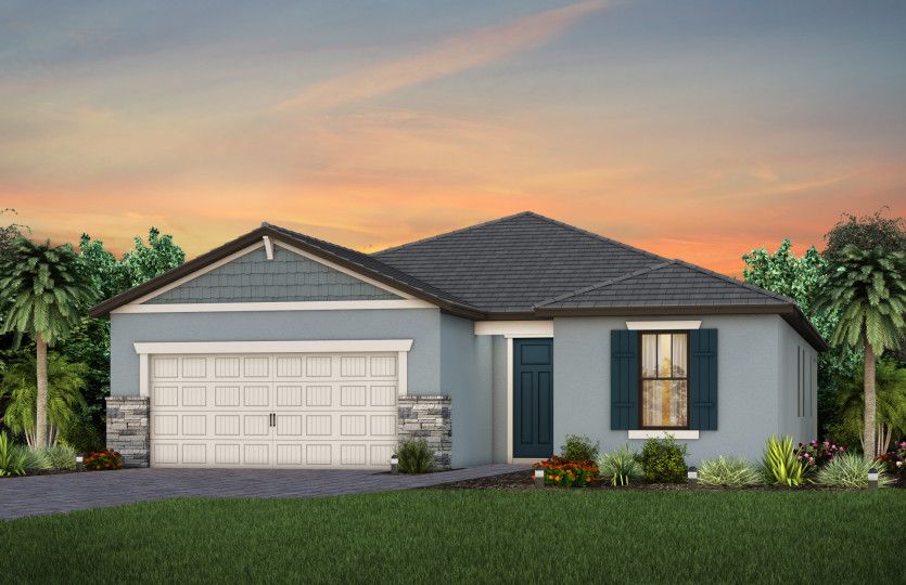 Exterior C1 with stone