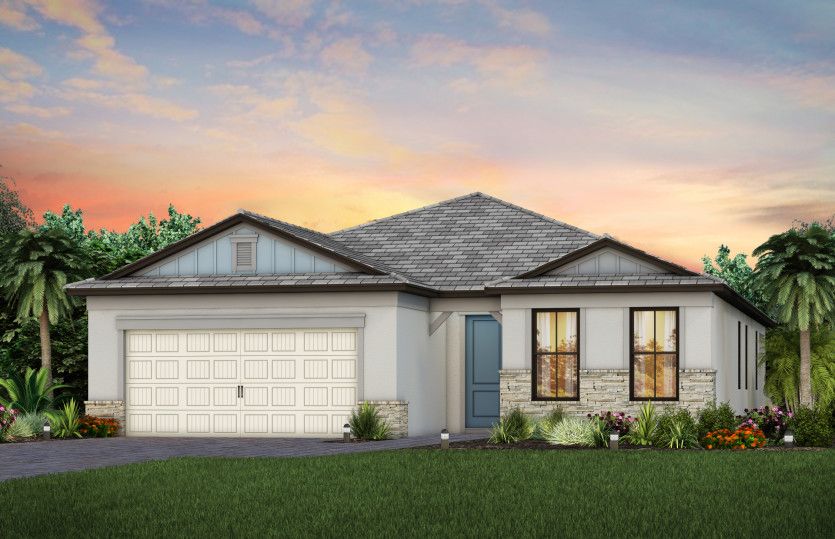 Exterior CO2B with stone