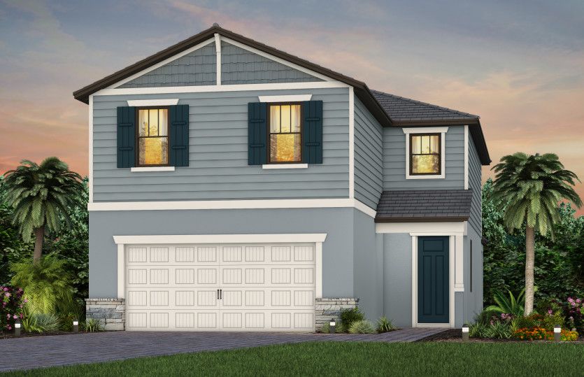 Exterior C1 with stone