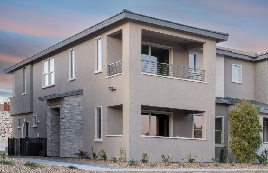 Front view new homes