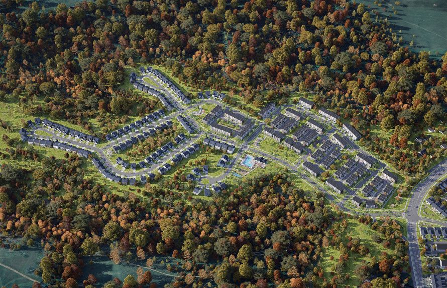 Aerial View of Community