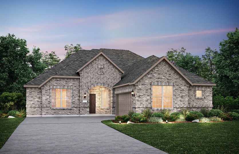 The Cameron, a 2-story new construction, shown with Home Exterior LS201