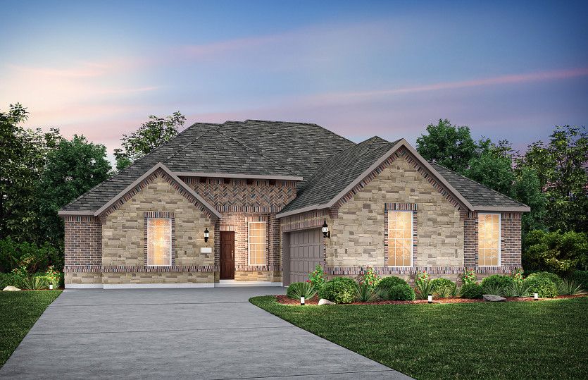 The Cameron, a 2-story new construction home, shown with Home Exterior LS202