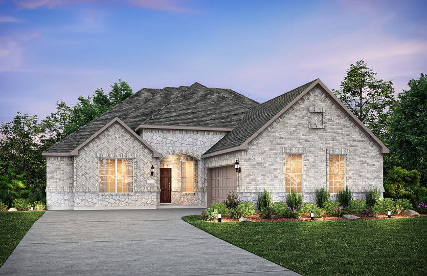 The Cameron, a 2-story new construction home, shown with Home Exterior LS204