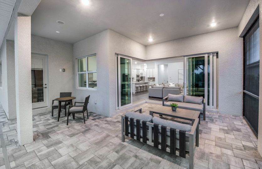 Spacious covered lanai and optional zero-corner slider