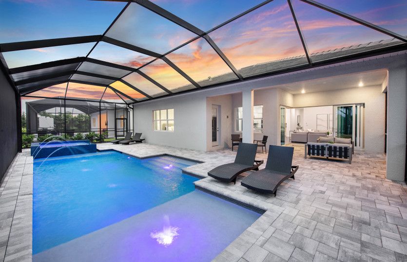 Optional screened-in custom pool & spa