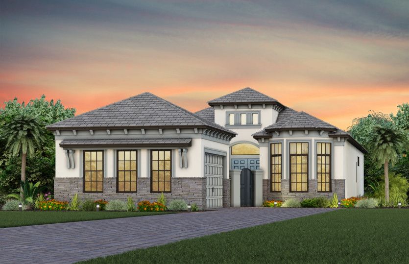 Elevation FM3 with stone
