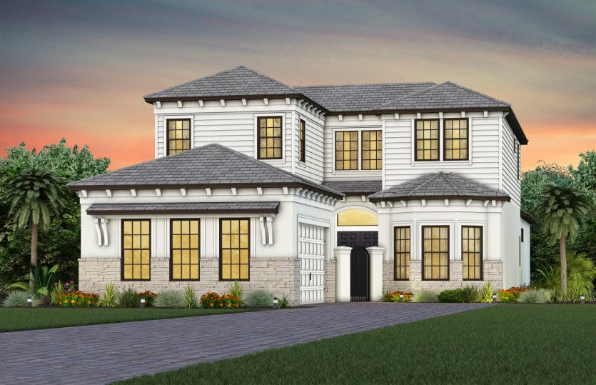 Elevation FM3 with stone