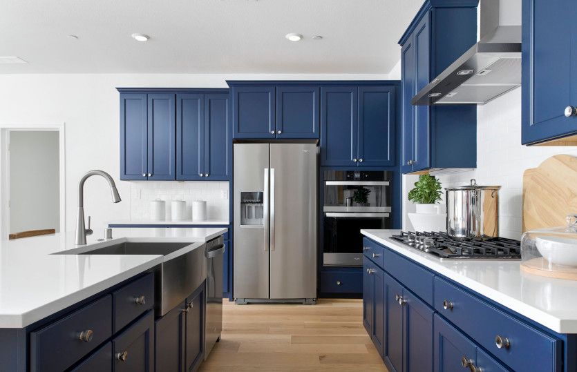 Bright kitchen with abundant cabinet space