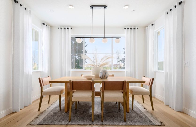 Charming café nook for casual or formal dining