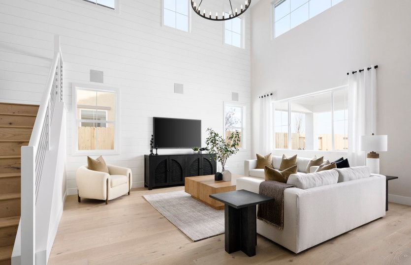 Naturally illuminated gathering room