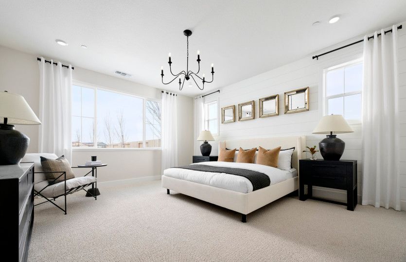 Spacious owner's suite with large windows