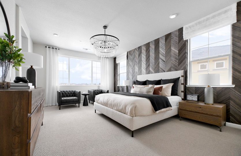 Relaxing owner's suite with large windows