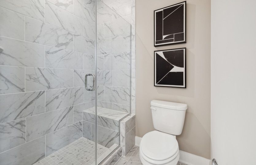 Frameless Shower in the Owner's Bath