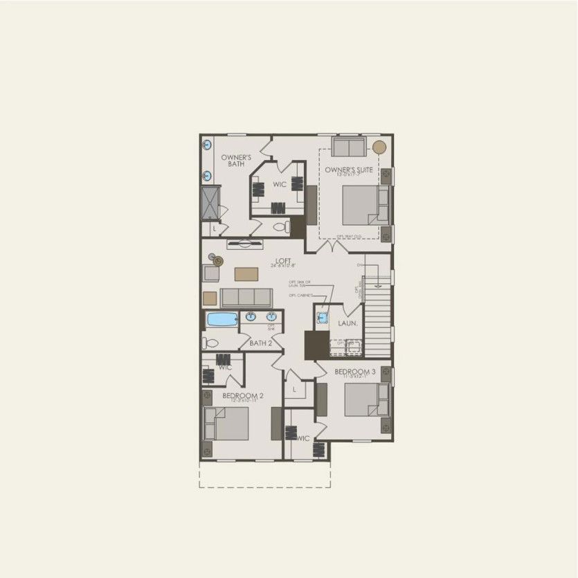 Second Floor 3 br / 2.5 ba