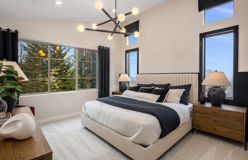 Primary Bedroom with Vaulted Ceilings