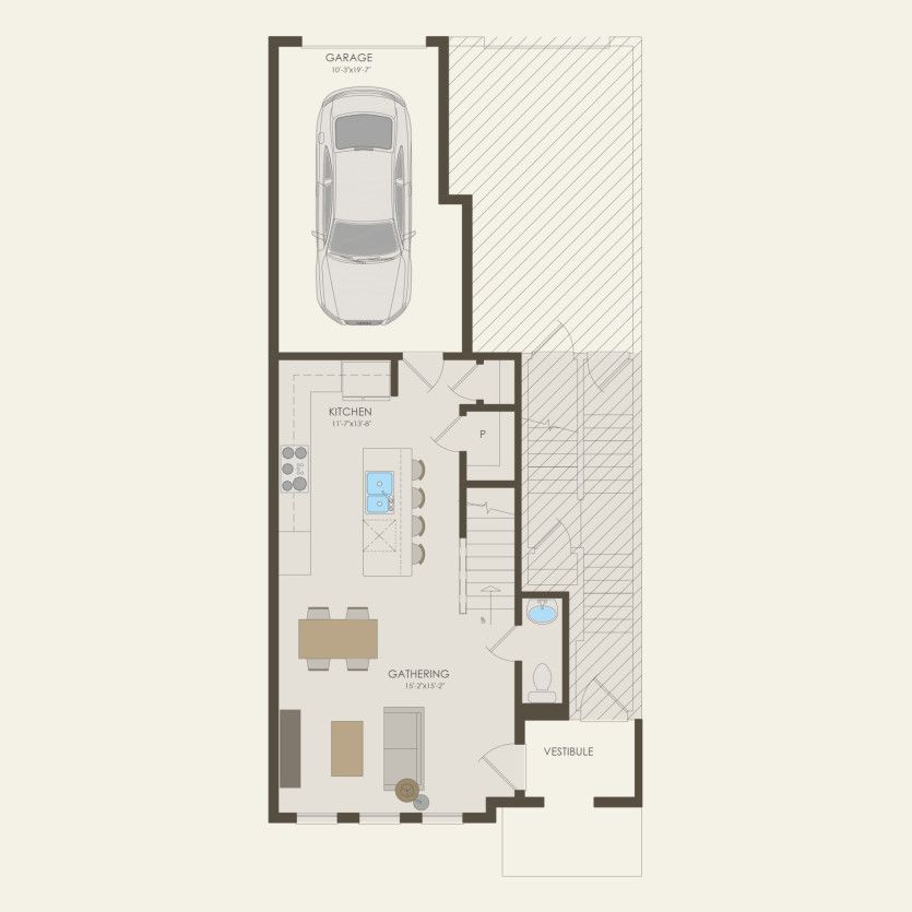 First Floor 3 br / 2.5 ba