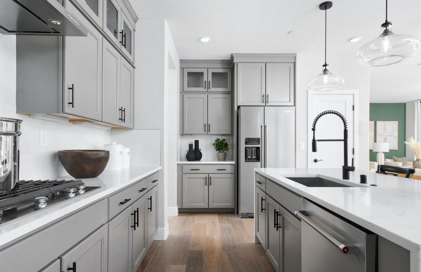 Bright kitchen with abundant cabinet space