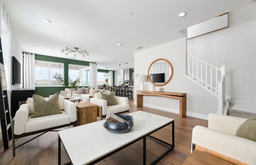 Inviting gathering room