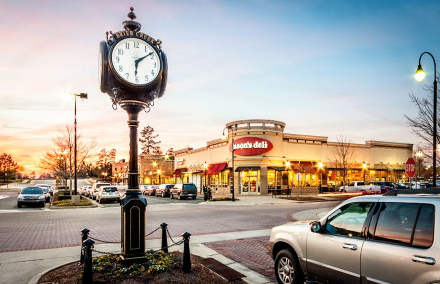 5 miles to Brier Creek Commons