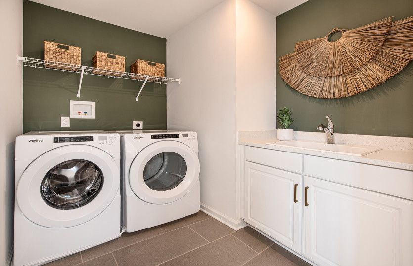 Laundry on bedroom level