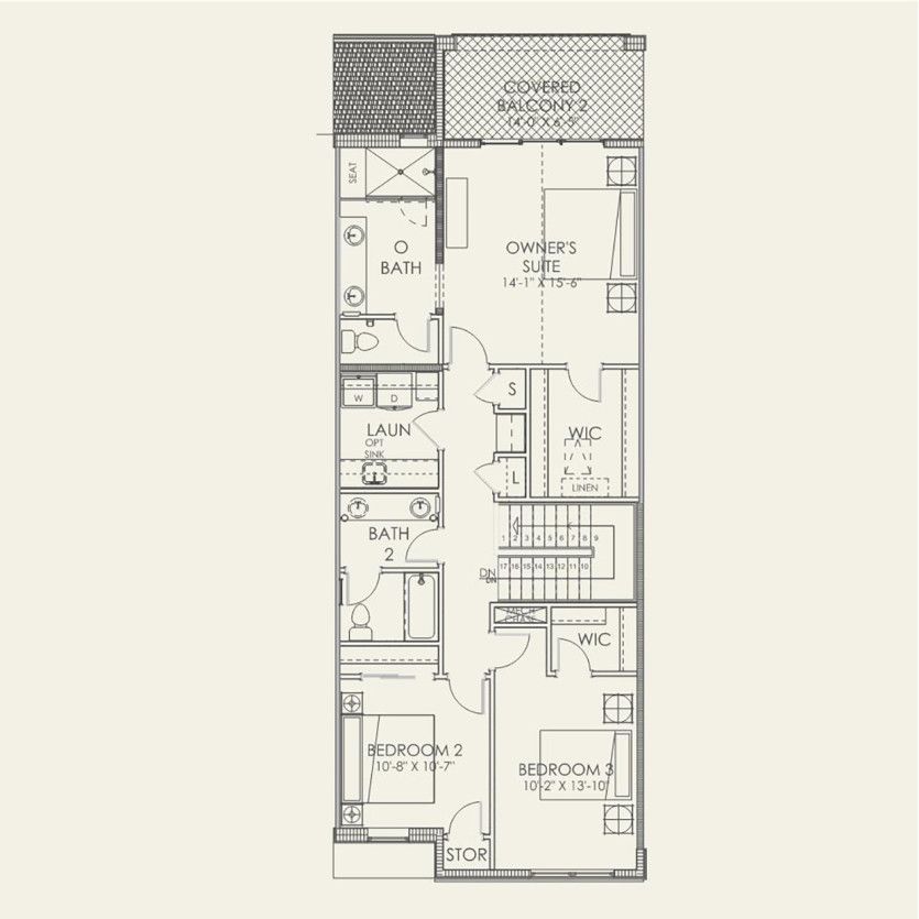Second Floor 3 br / 2.5 ba