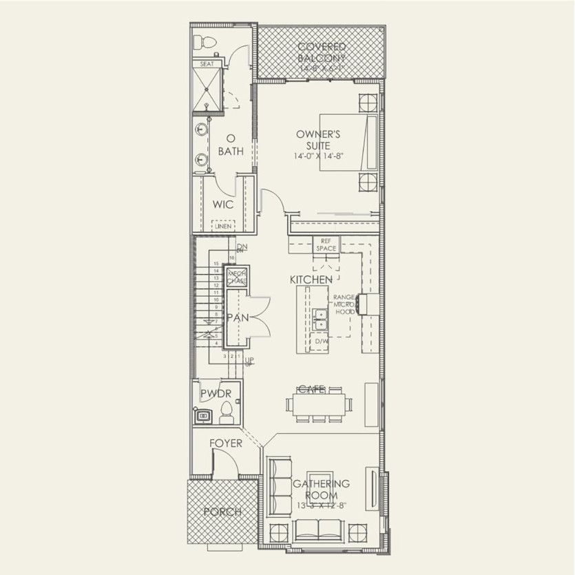 First Floor 3 br / 2.5 ba