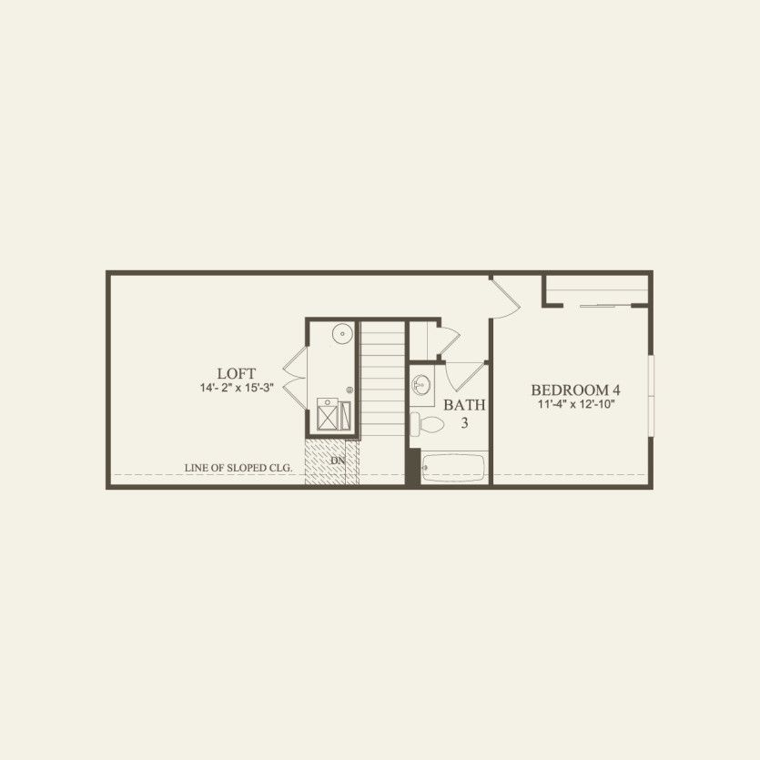 Second Floor 1 br / 1 ba