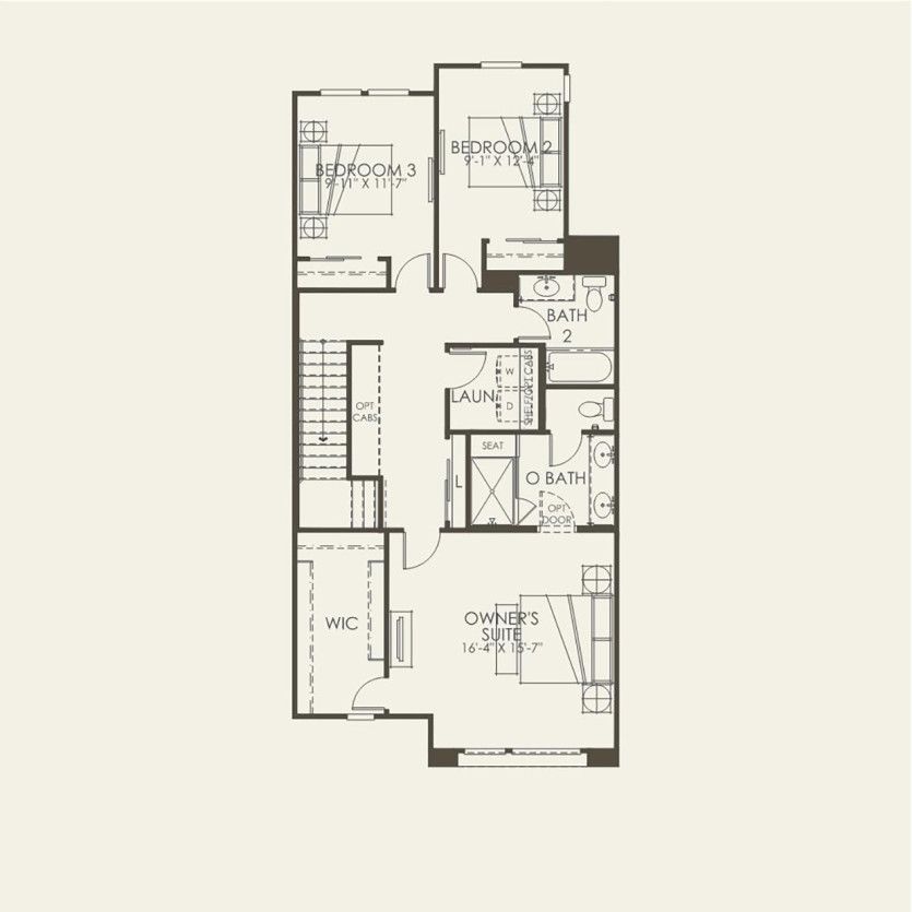 Second Floor 3 br / 2.5 ba