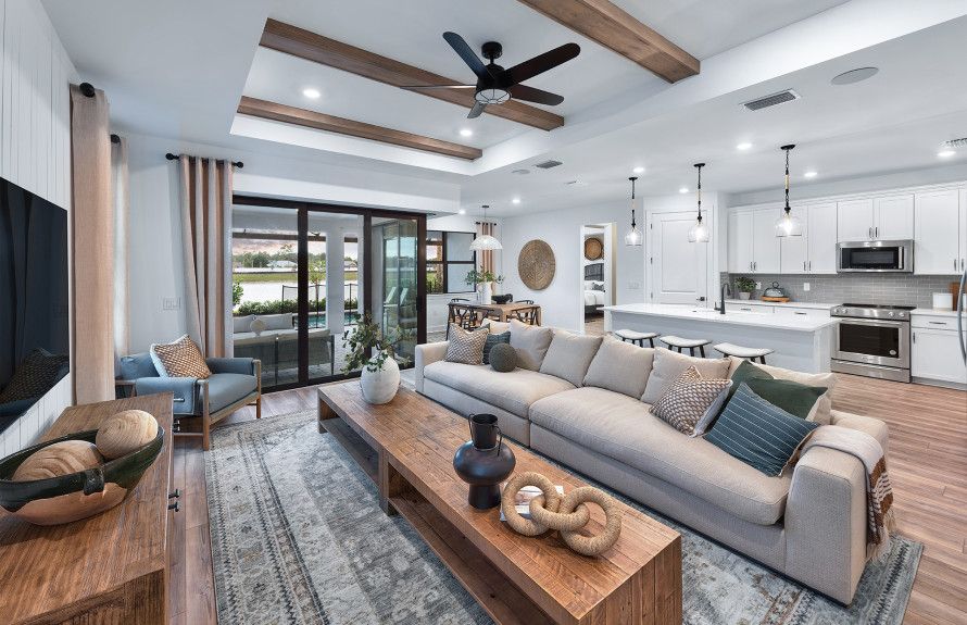 Open, Flow Through Layout