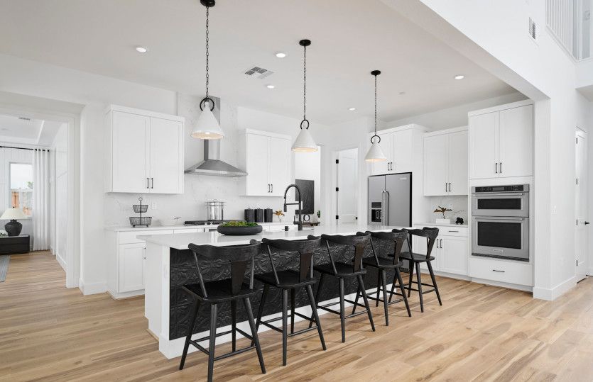 Kitchen with large center island