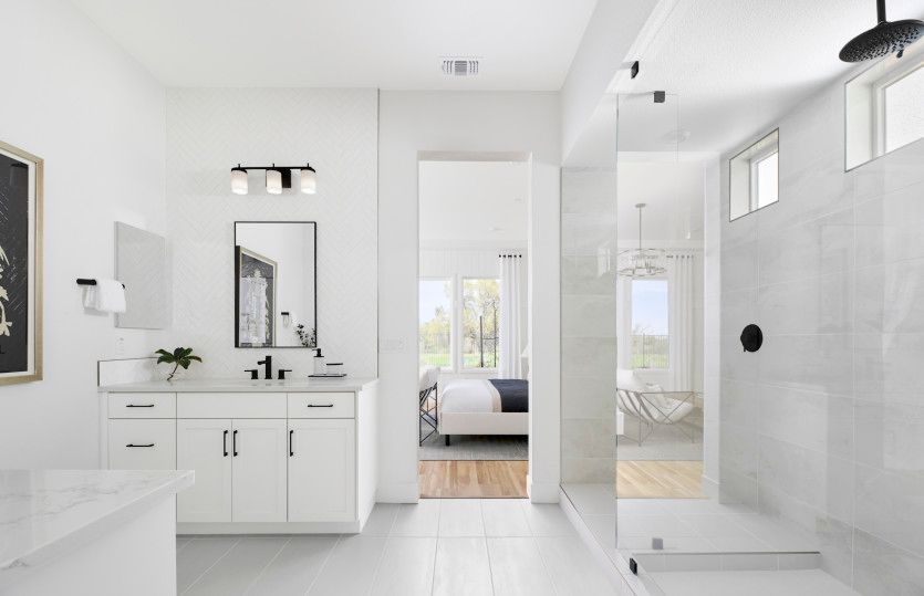 Impressive owner's suite bathroom