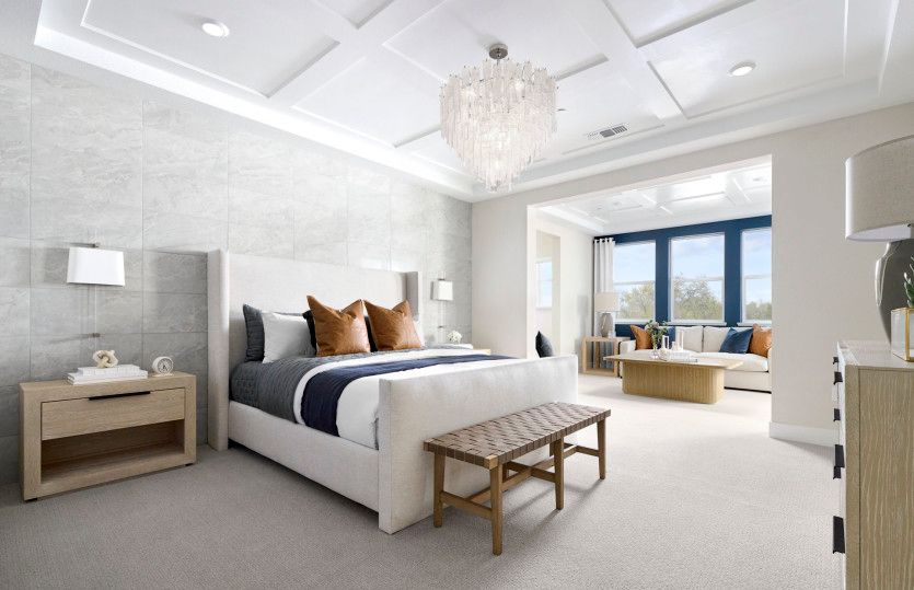 Expansive owner's suite with high ceilings