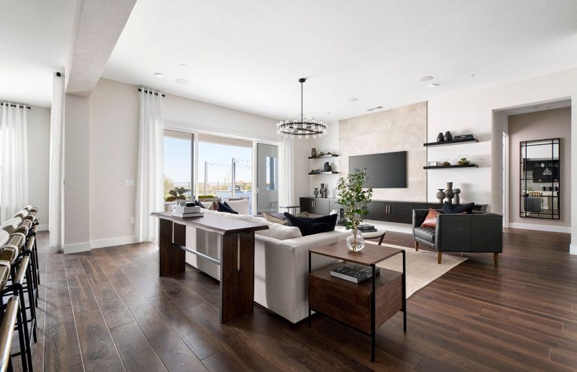 Gathering room with expansive ceilings