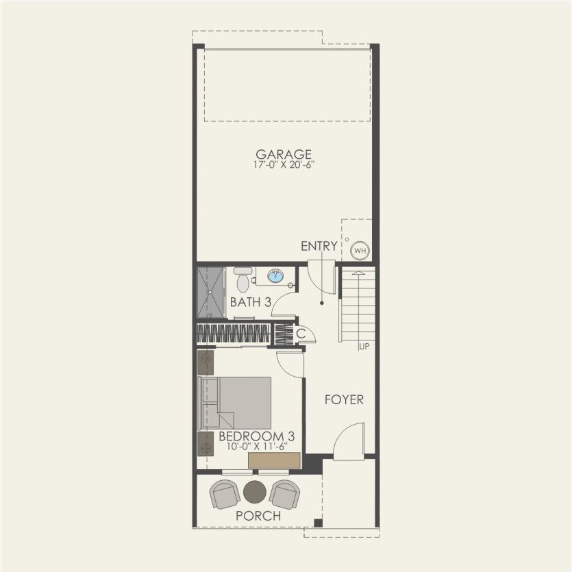 First Floor 3 br / 3.5 ba
