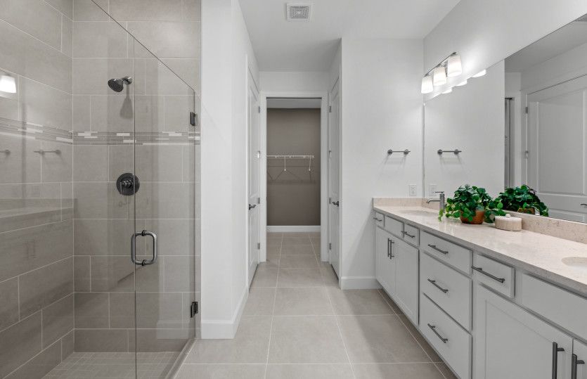 Owner's closet in owner's bathroom