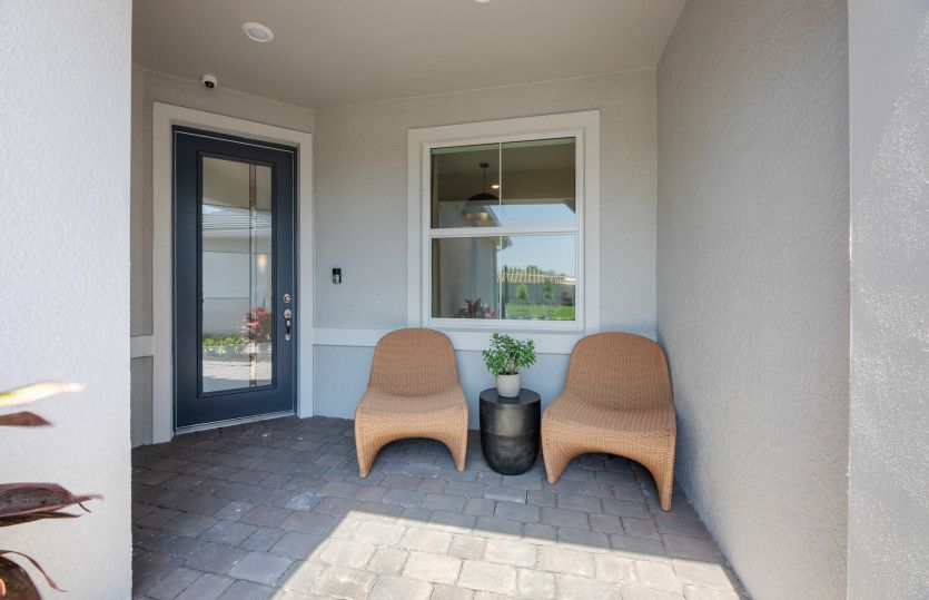 Covered front porch