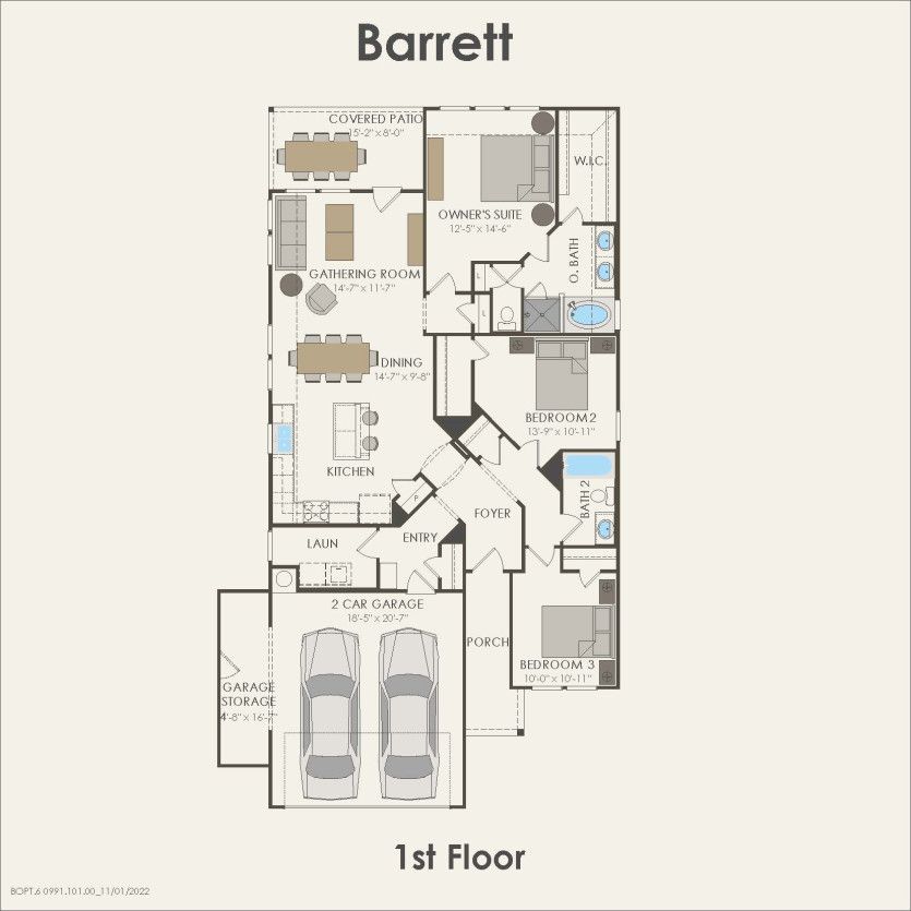 First Floor 3 br / 2 ba