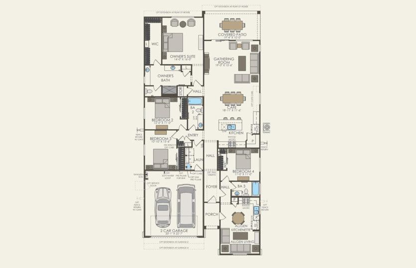 First Floor 4 br / 3 ba