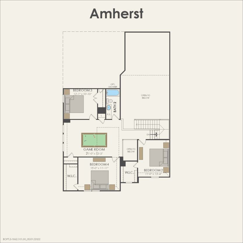 Second Floor 4 br / 2.5 ba