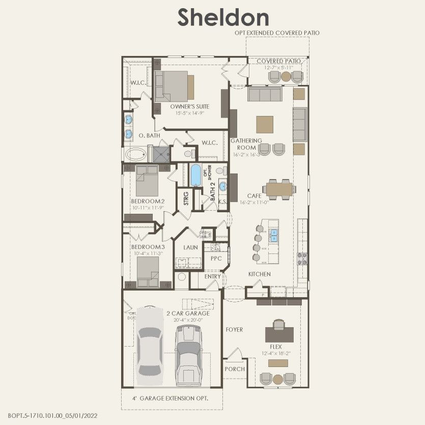 First Floor 3 br / 2 ba
