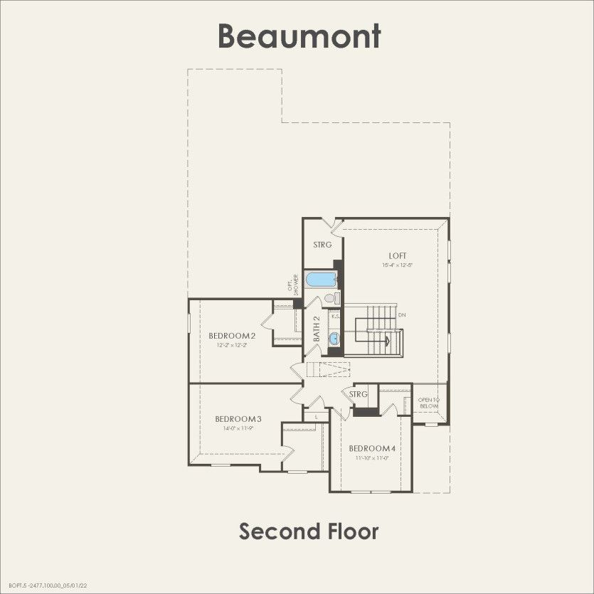 Second Floor 4 br / 2.5 ba