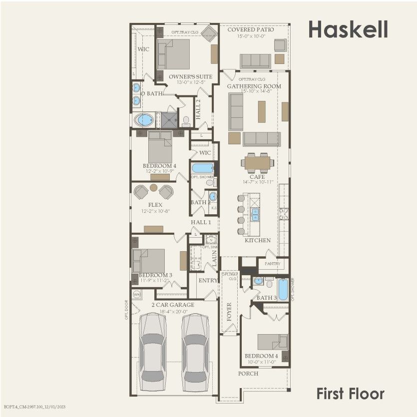 First Floor 4 br / 3 ba