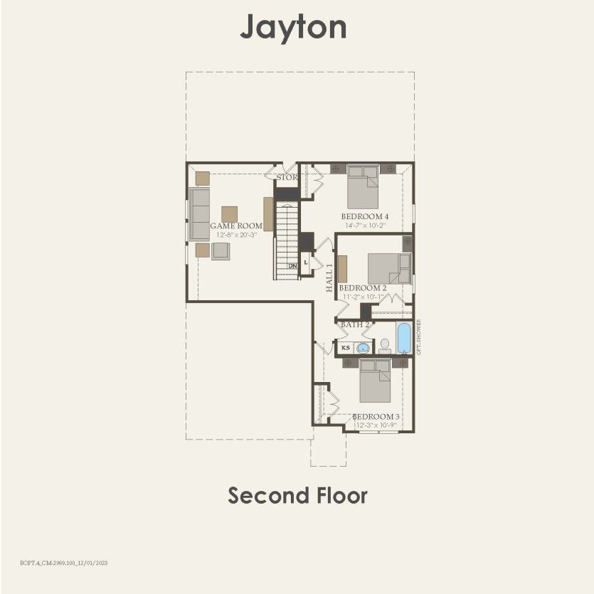 Second Floor 4 br / 2.5 ba